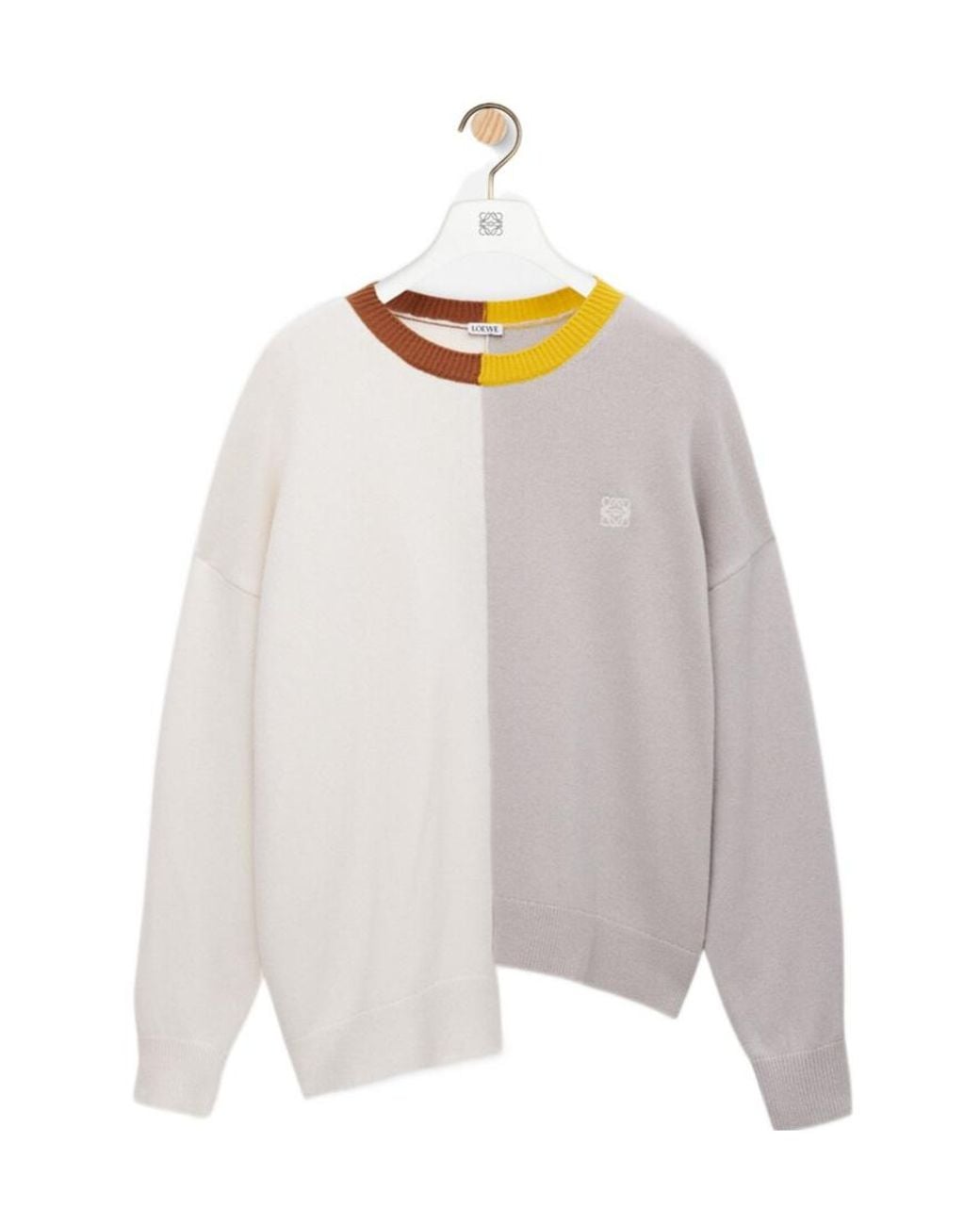Loewe Gray Asymmetric Sweater