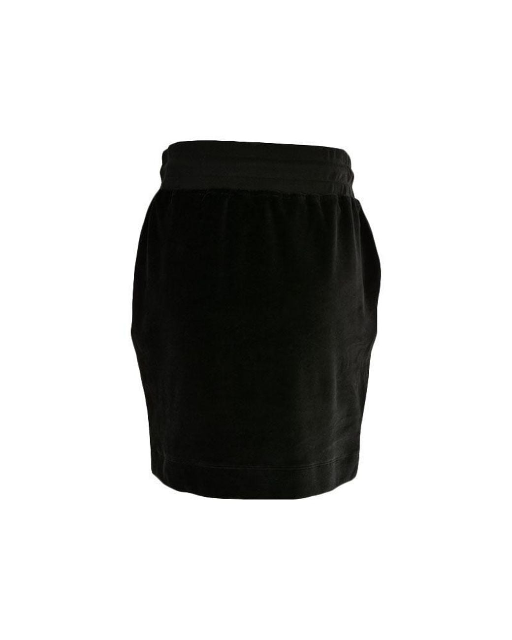 Moschino Black Letter Logo Lace-Up Skirt