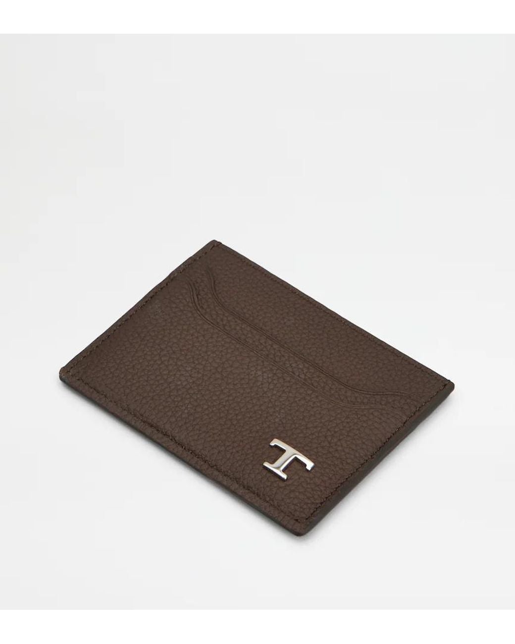 Tod's Brown Card Holder for men