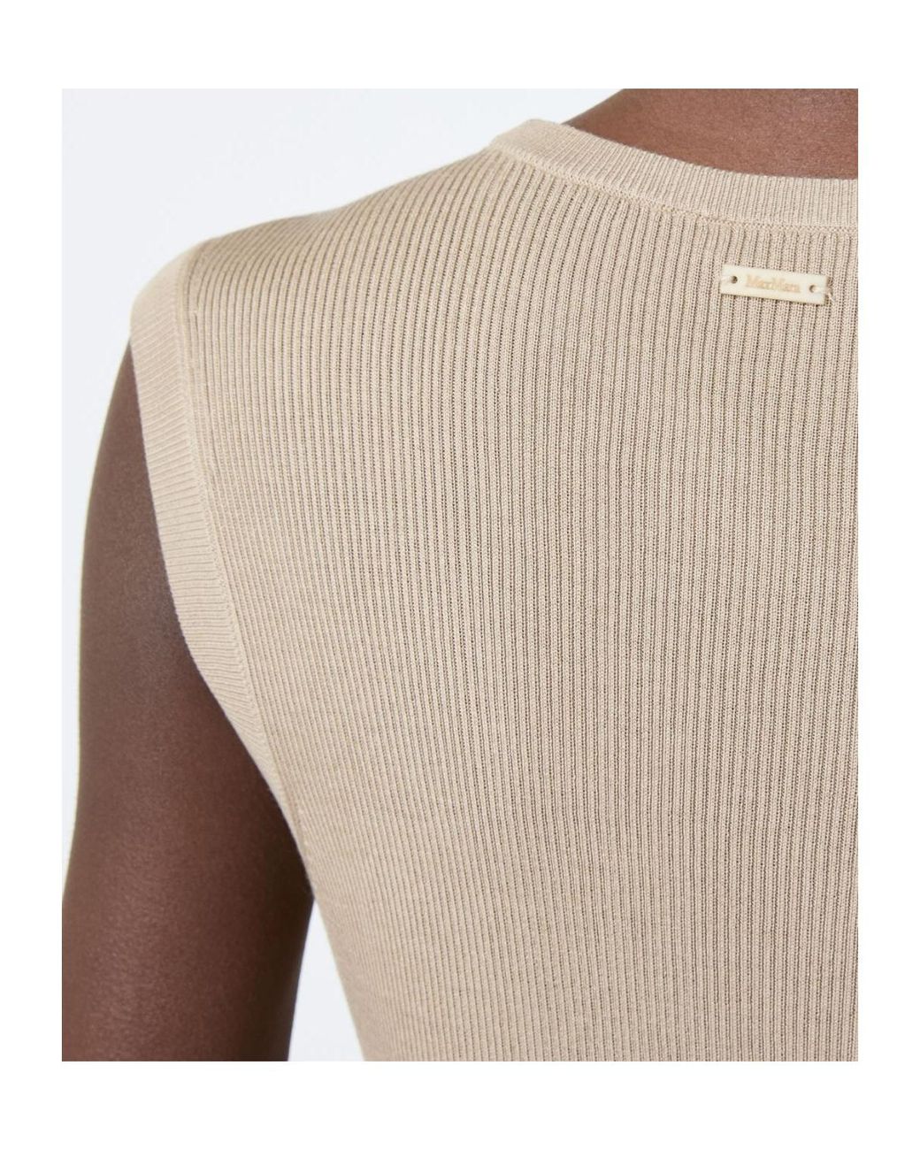 Max Mara Natural Crew-Neck Vest