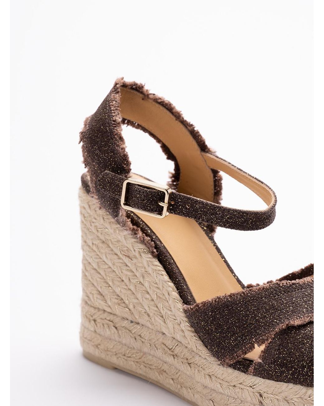 Castaner Brown Castañer Bromelia Ankle Strap Wedge Espadrilles