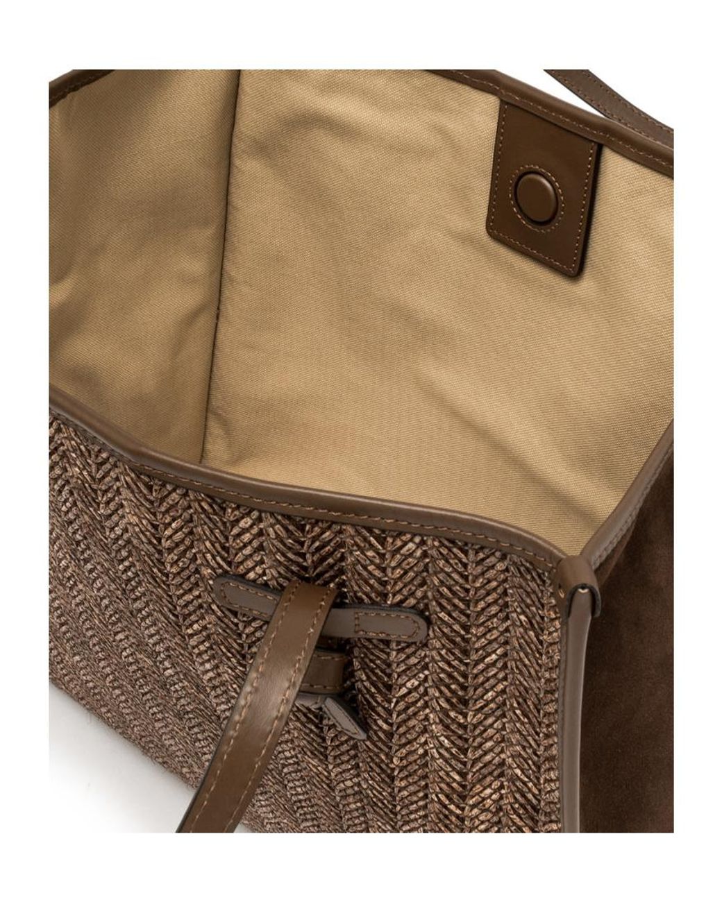Gianni Chiarini Brown Marcella Woven-Effect Tote Bag