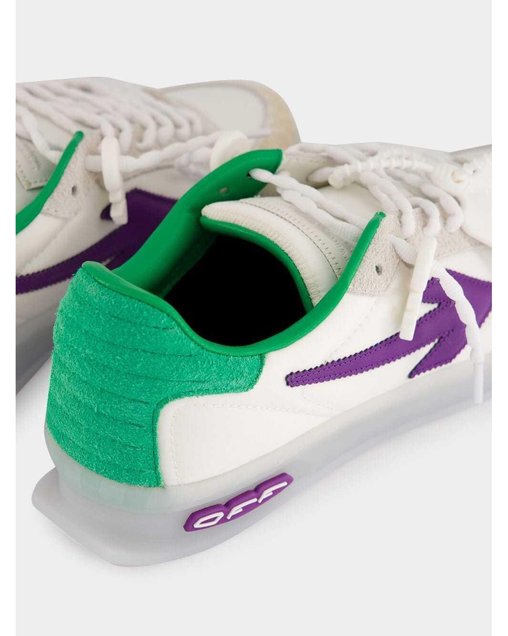 Off-White c/o Virgil Abloh Green End Of Play Low-Top Sneakers for men