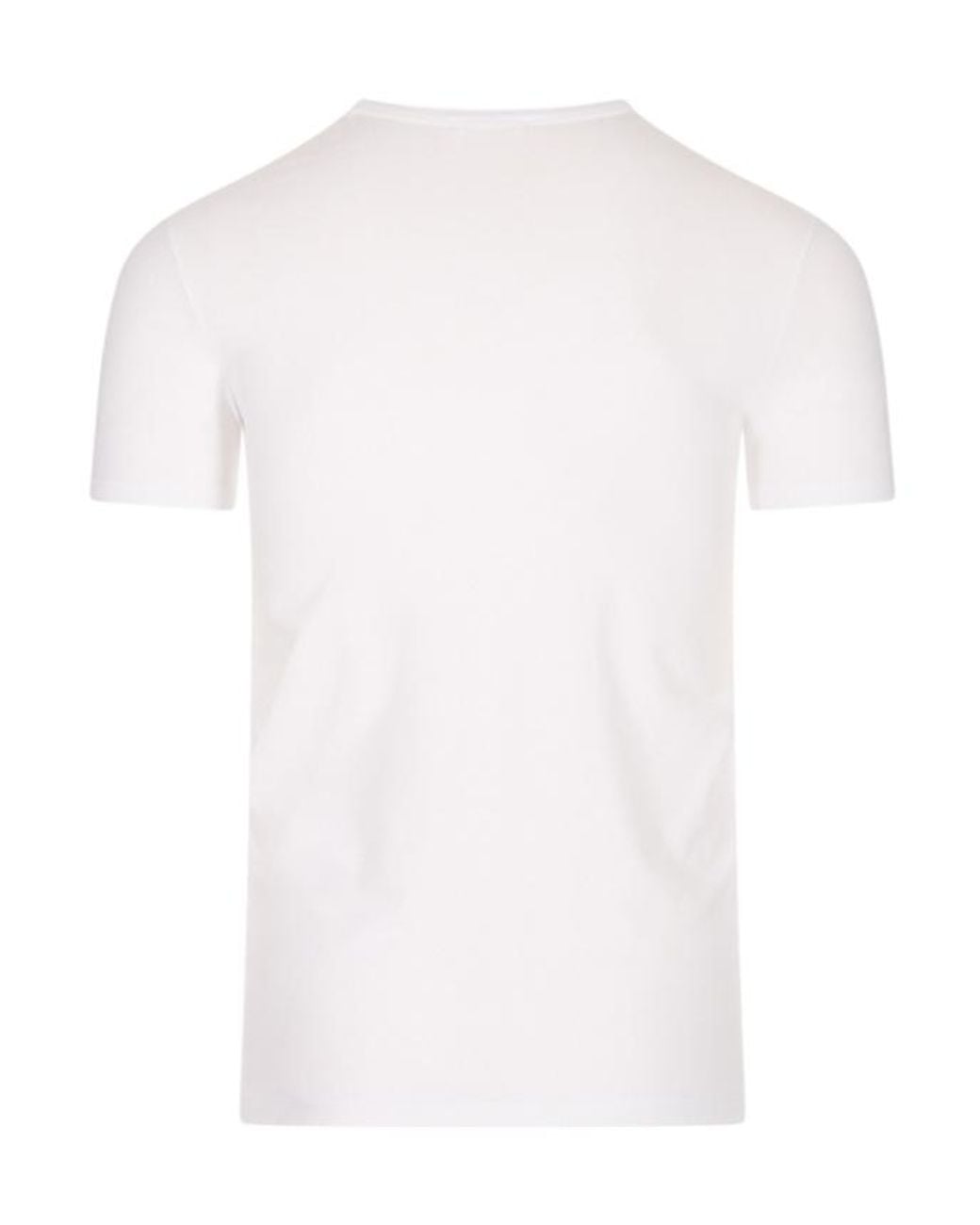 Kiton White Short-Sleeved T-Shirt for men