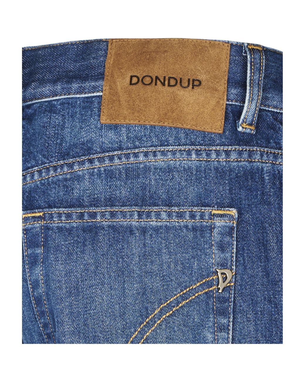 Dondup Blue Straight-Leg Jeans