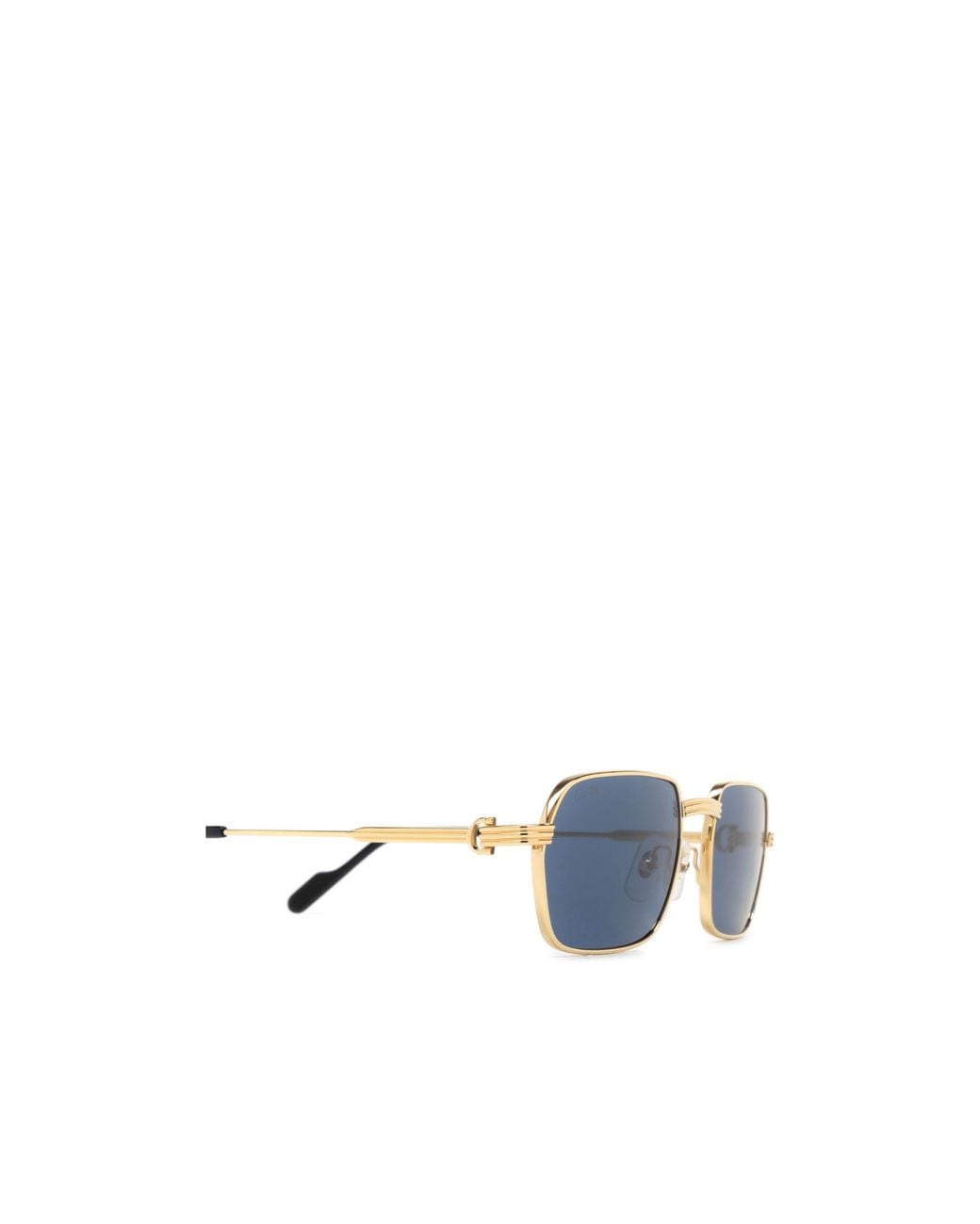 Cartier Blue Rectangle Frame Sunglasses