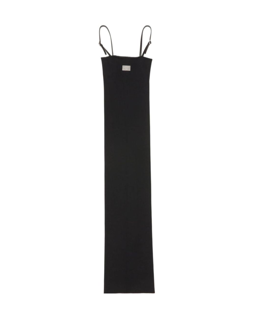 Acne Black Logo Plaque Sleeveless Dress