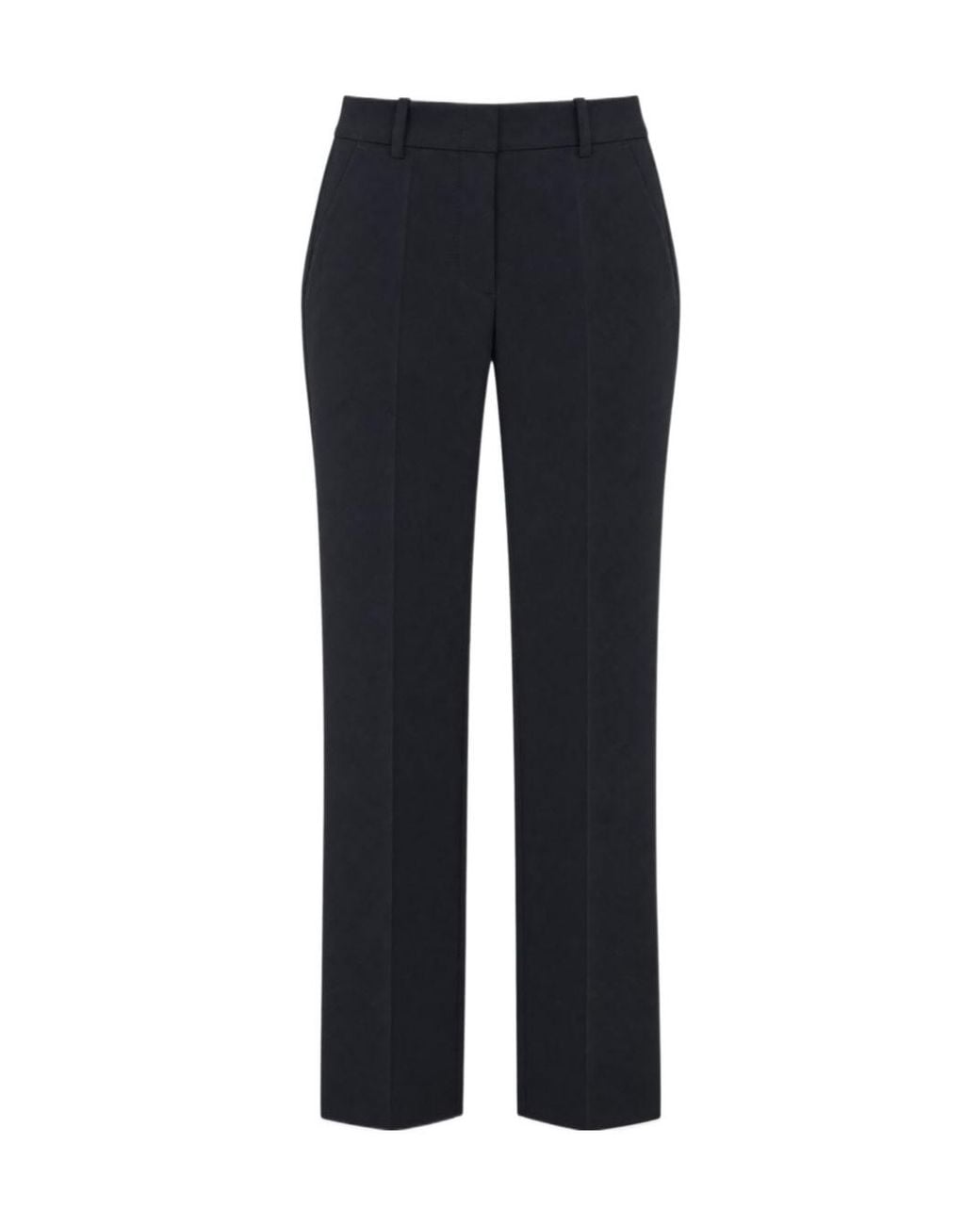 P.A.R.O.S.H. Blue Slim-Fit Trousers With Center Creases