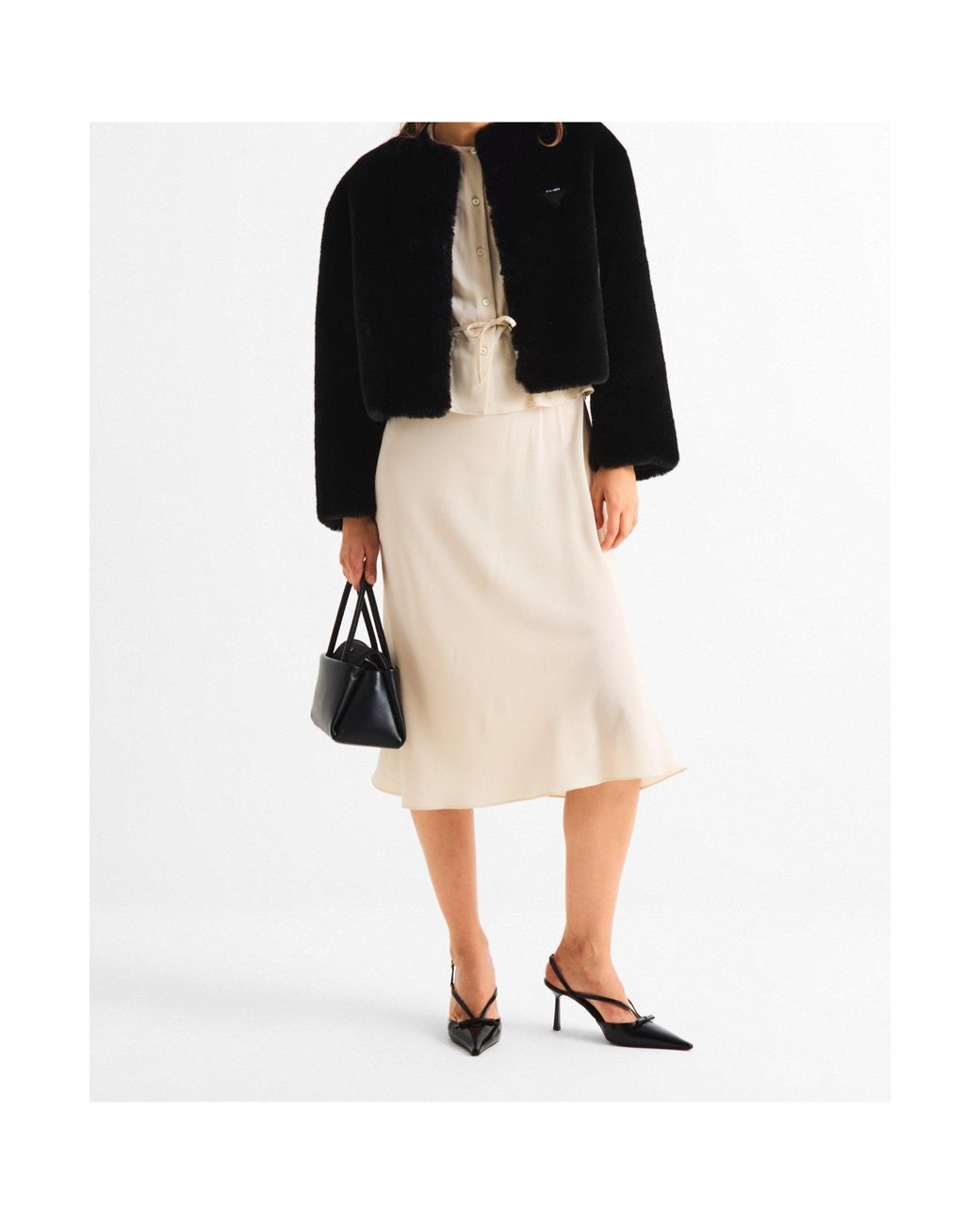 Prada Black Solid-Color Jackets