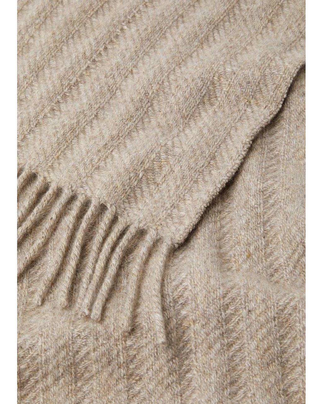 Loro Piana Natural Barre Stripe Scarf for men