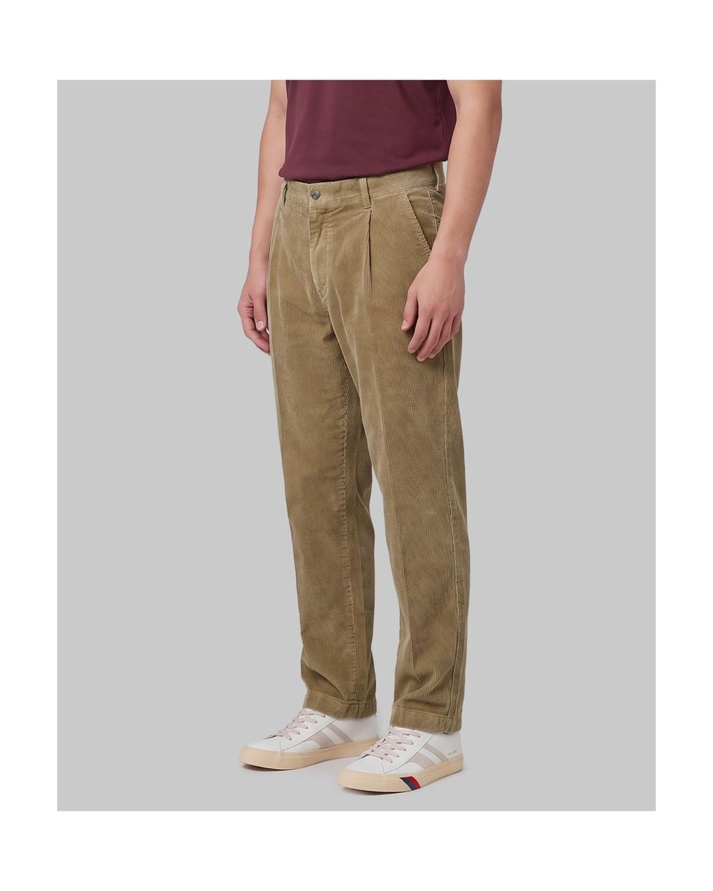 Barena Natural Mazengo Pleated Corduroy Pants for men