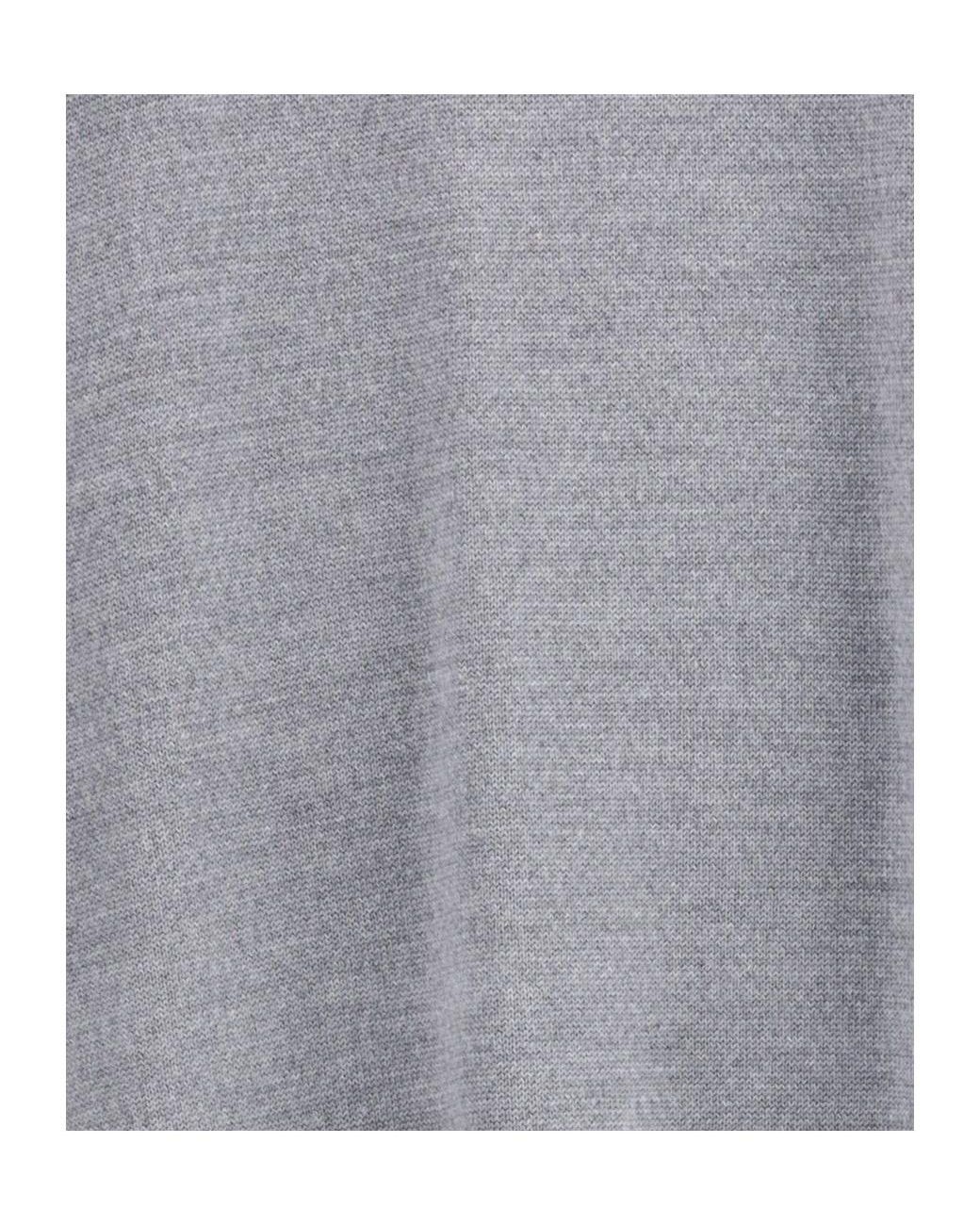 Khaite Gray Short-Sleeves Midi Dress