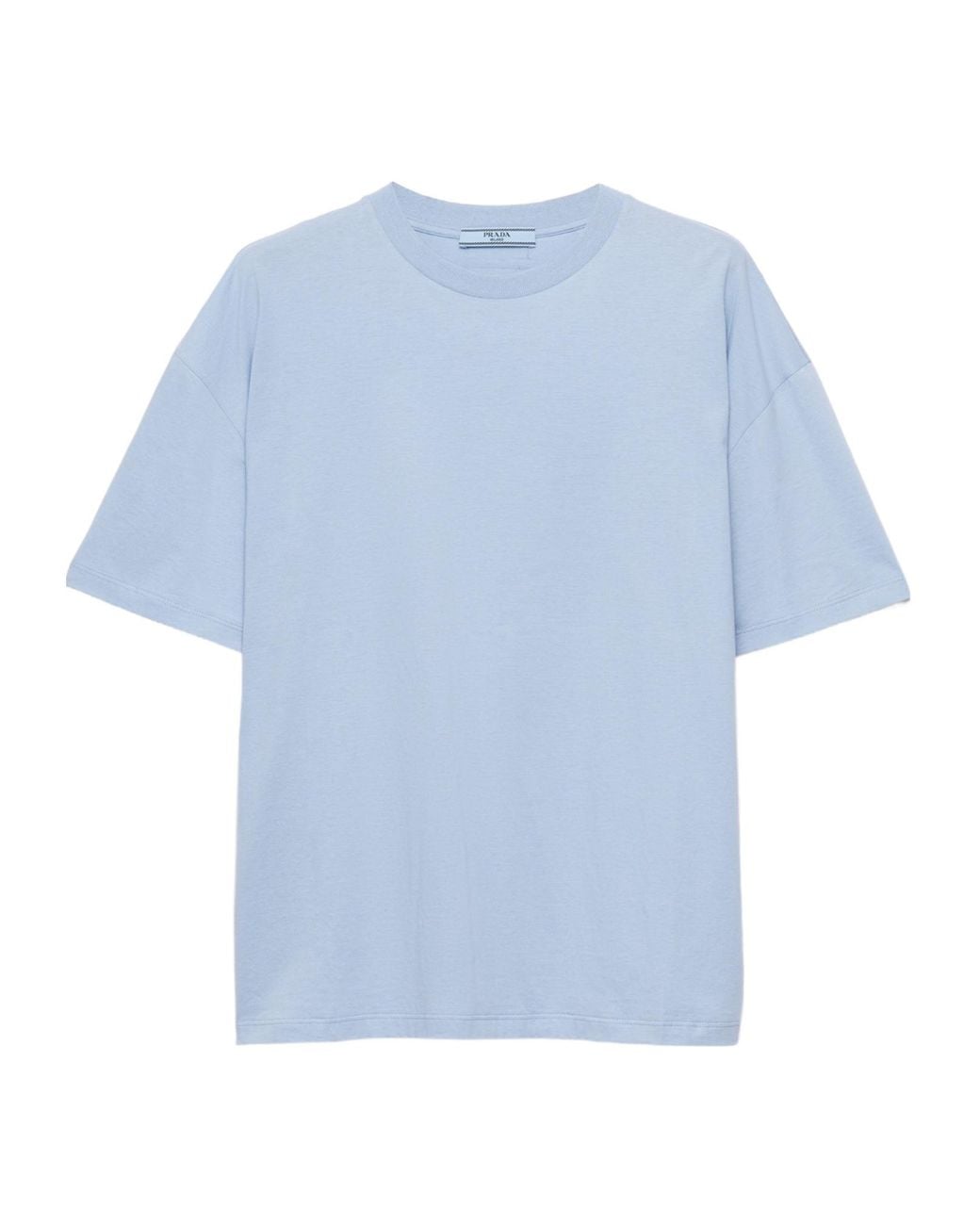 Prada Blue Oversized Jersey T-Shirt