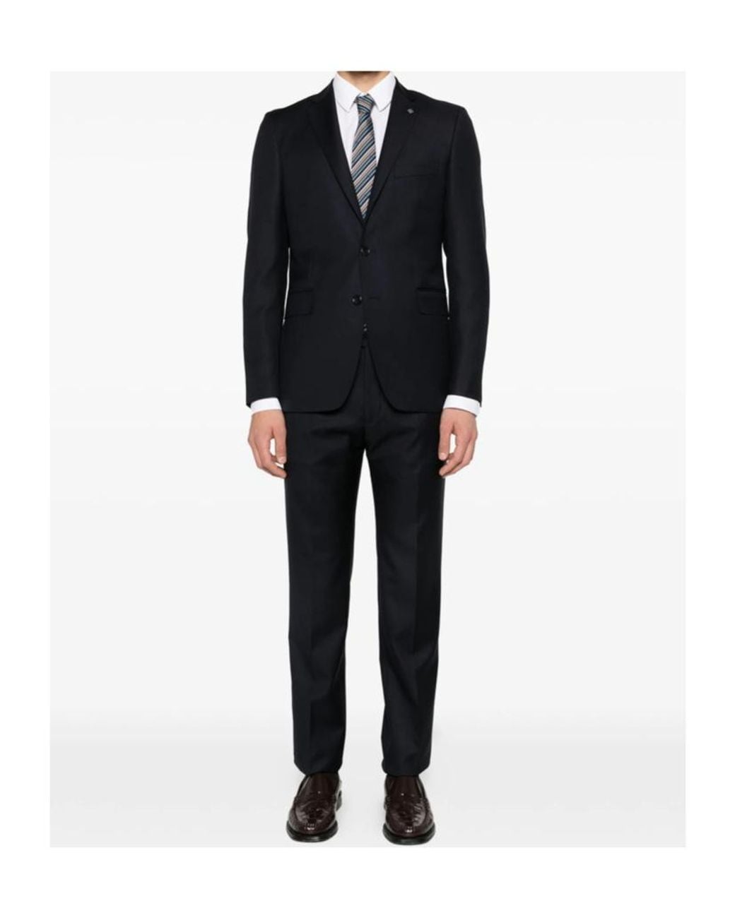 Tagliatore Black Long-Sleeved Suit for men