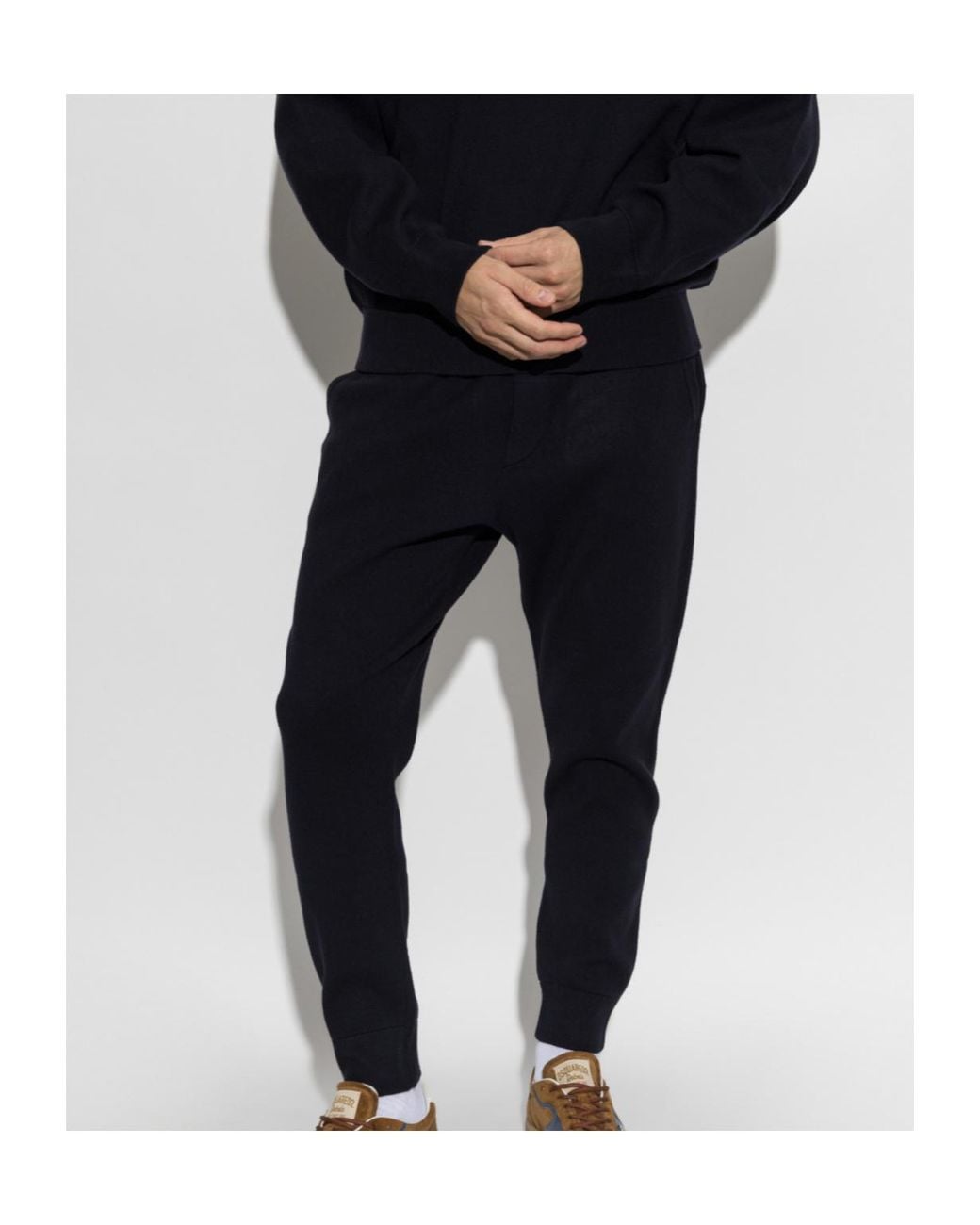 DSquared² Blue Logo Appliqué Joggers for men