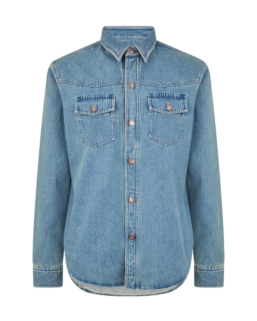 Tom Ford Blue Denim Overshirt for men