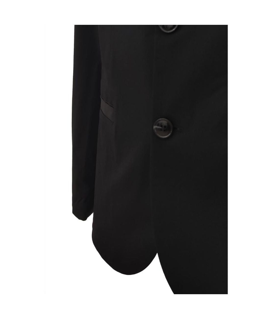 ARMANI EXCHANGE Black Single-Breasted Blazer for men