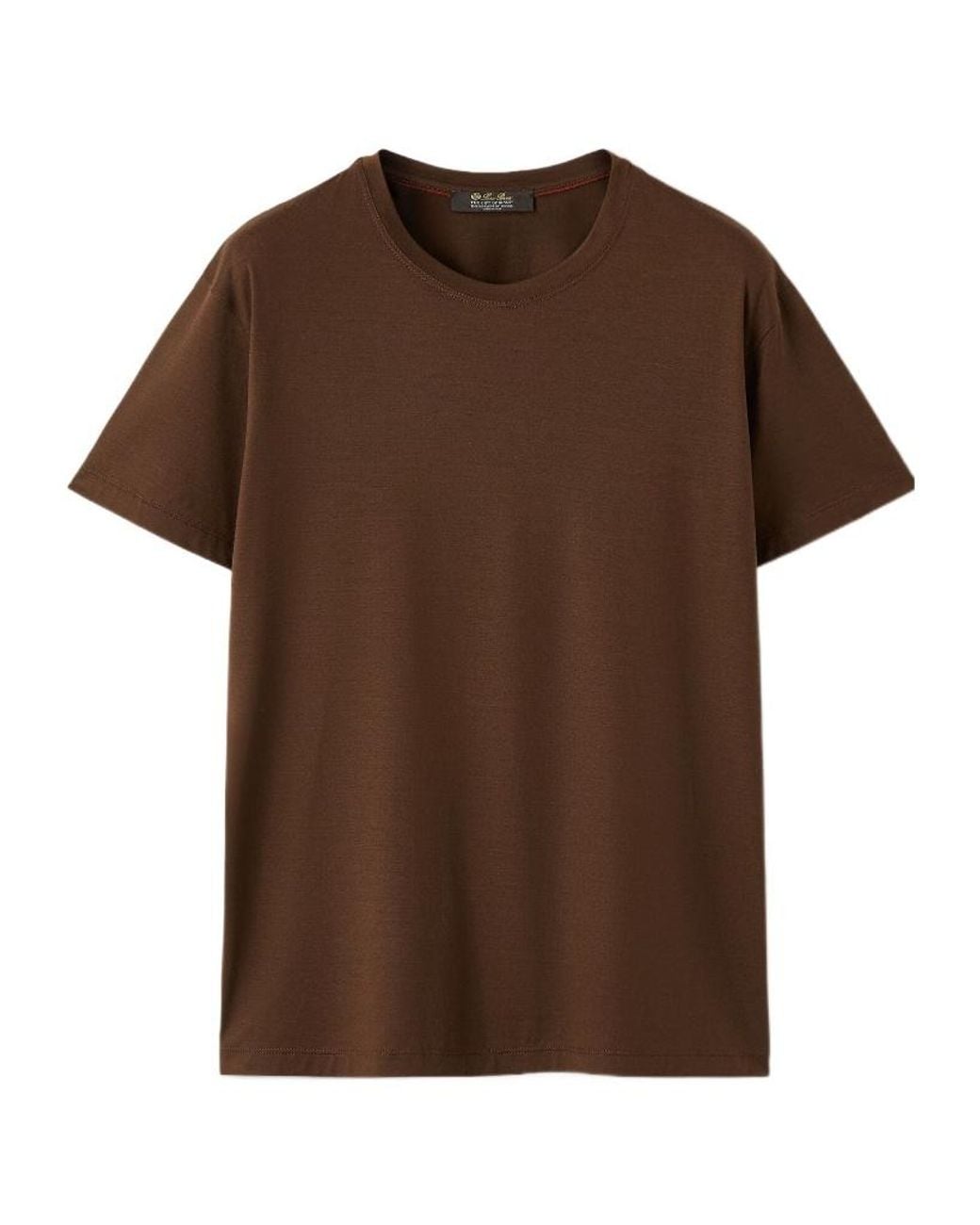 Loro Piana Brown Como The Gift Of Kings T-Shirt for men