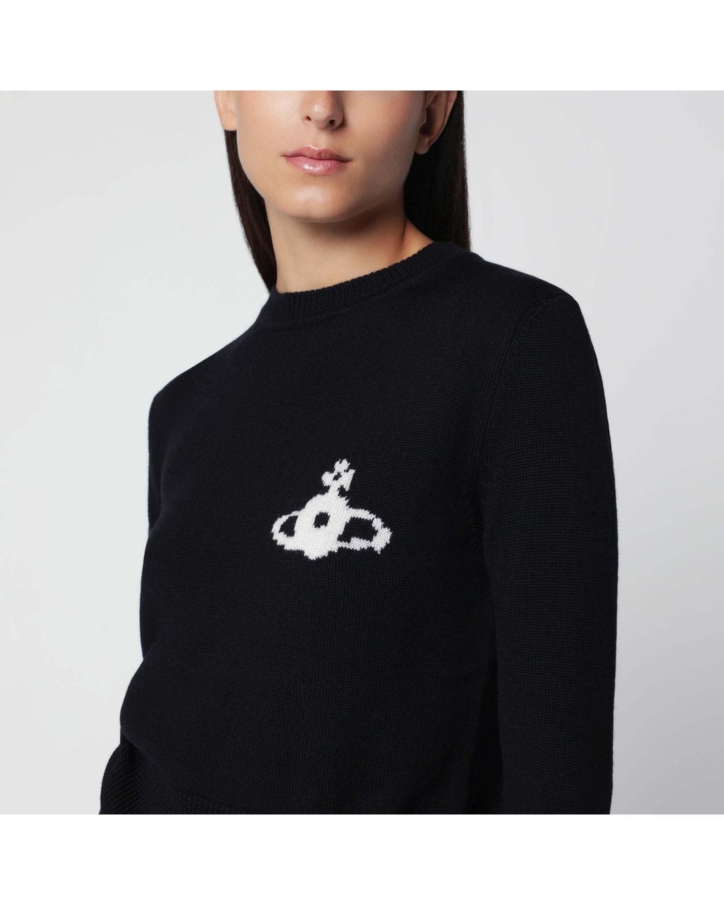 Vivienne Westwood Black Katie Orb Knitted Sweater