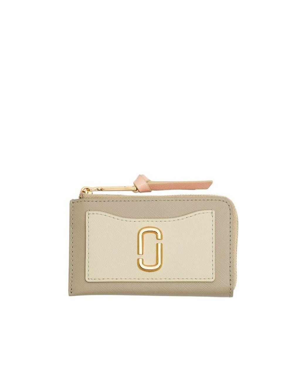 Marc Jacobs Natural Logo Motif Plaque Card Holder
