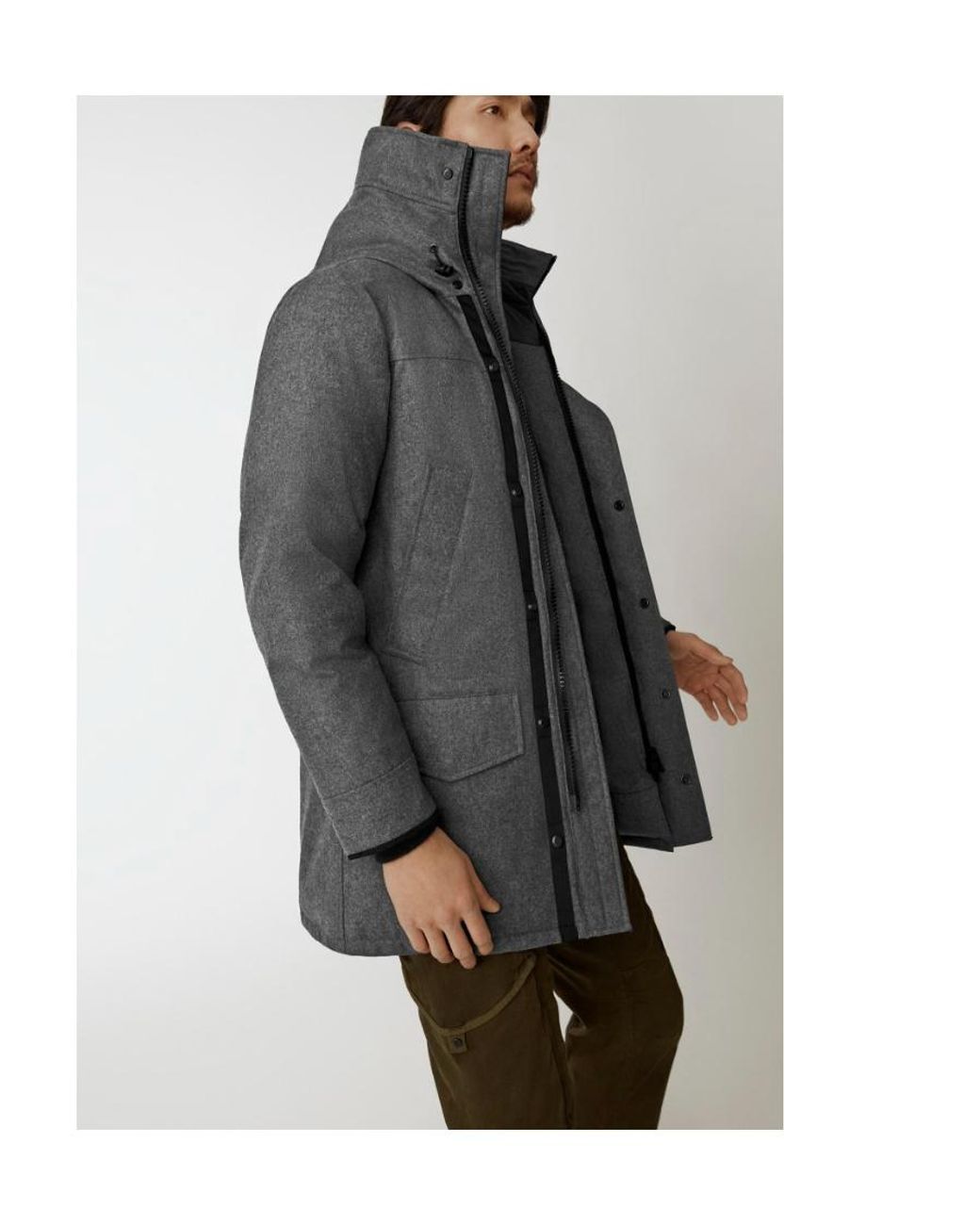 Canada Goose Gray Langford Hooded Parka for men