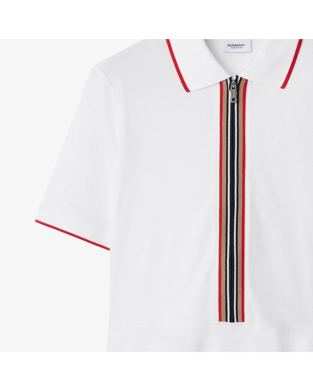 Burberry White Polo Dress