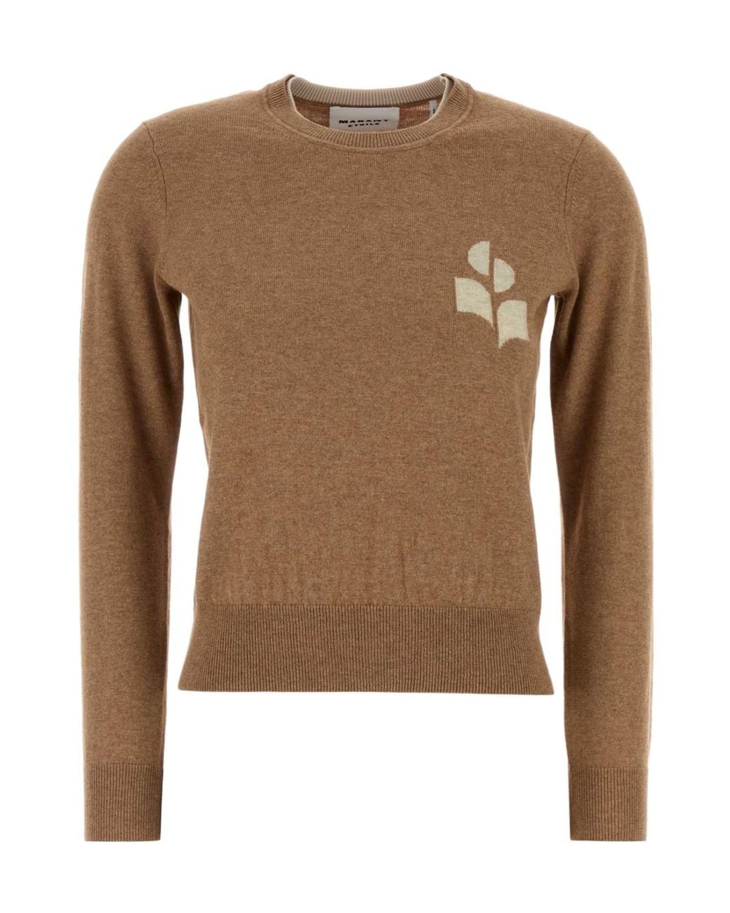 Isabel Marant Brown Graphic-Detail Sweater
