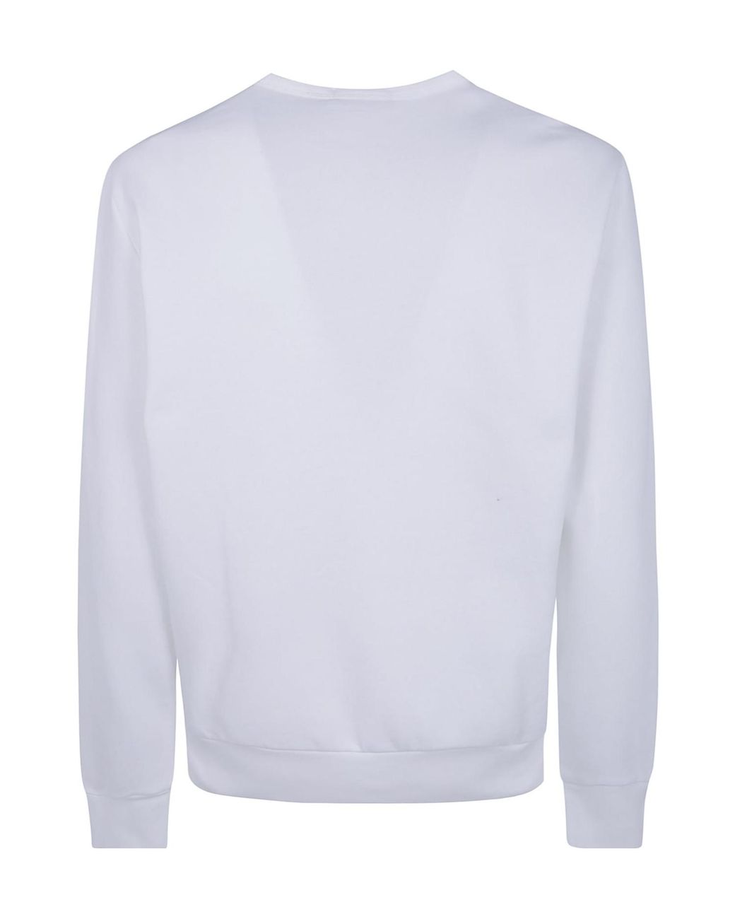 Polo Ralph Lauren White Logo-Embroidered Crew-Neck Sweater for men