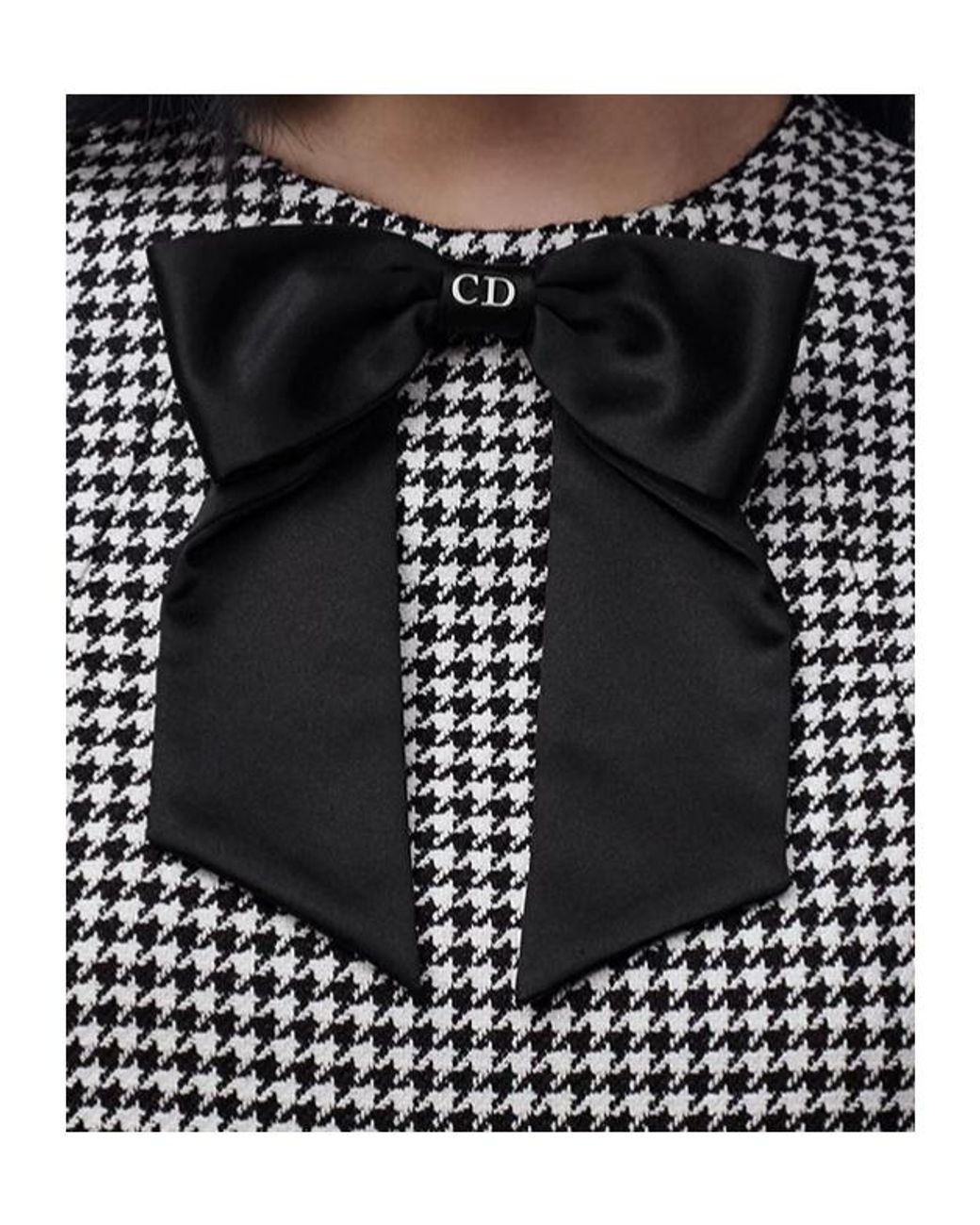 Dior Gray Straight-Cut Short Dress