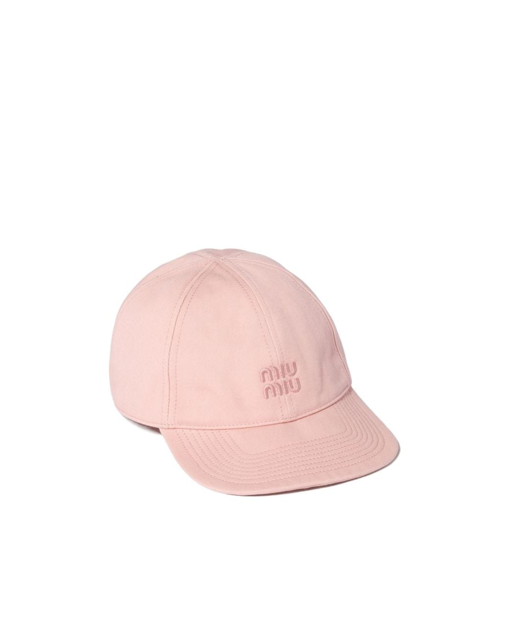 Miu Miu Pink Drill Baseball Cap