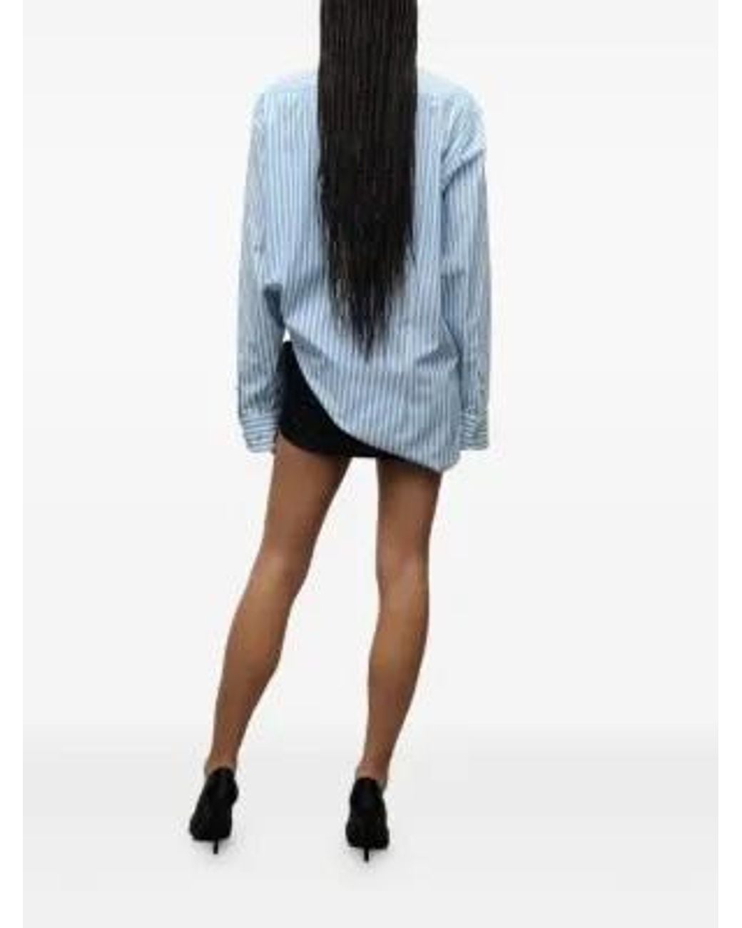 Area Blue Striped Shirt