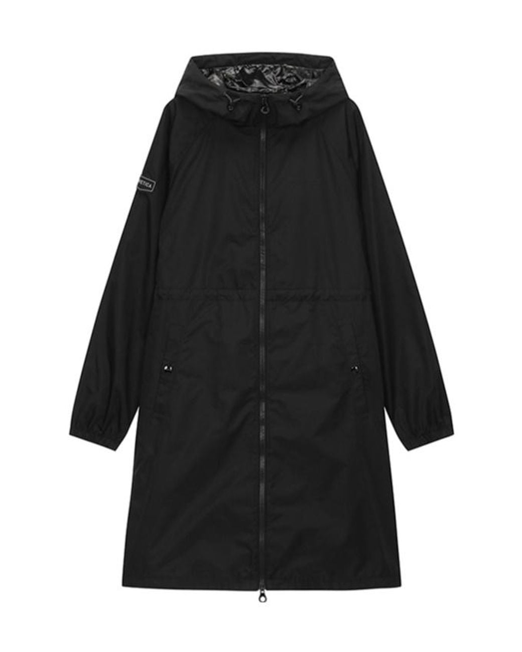 Duvetica Black Hooded Parker Coat