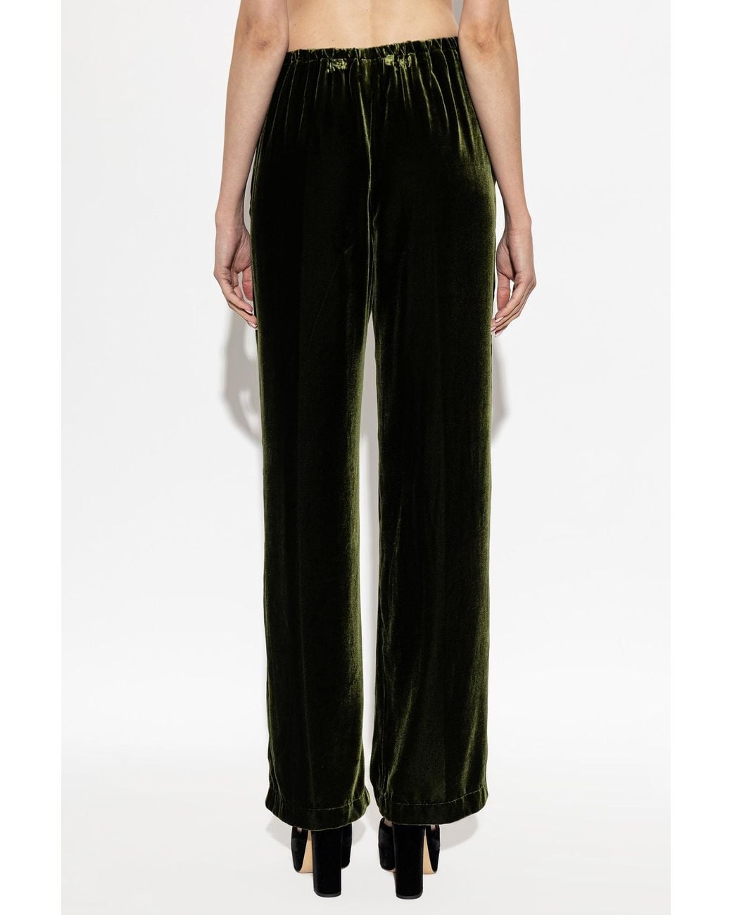 Forte_forte Black Drawstring Casual Pants