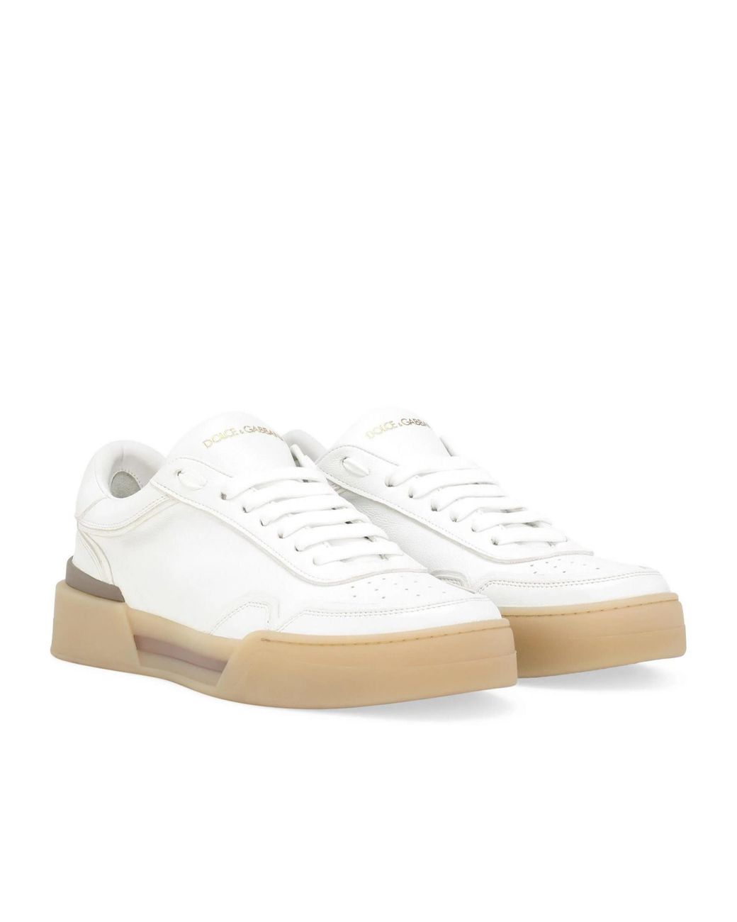 Dolce & Gabbana White New Roma Low-Top Sneakers for men