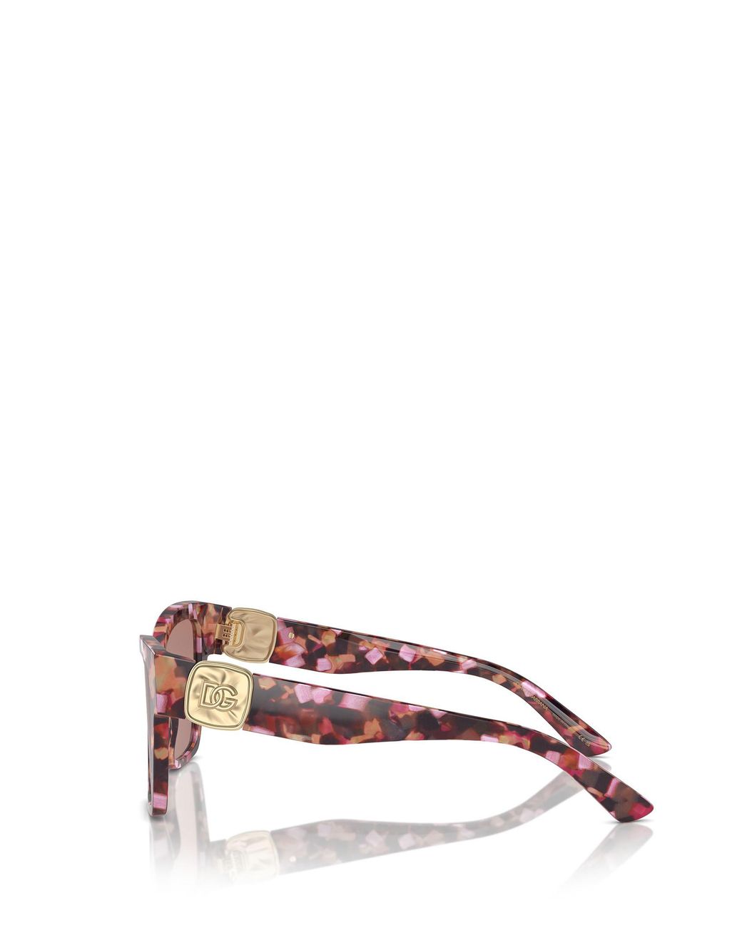 Dolce & Gabbana Pink Eyewear Butterfly Frame Sunglasses