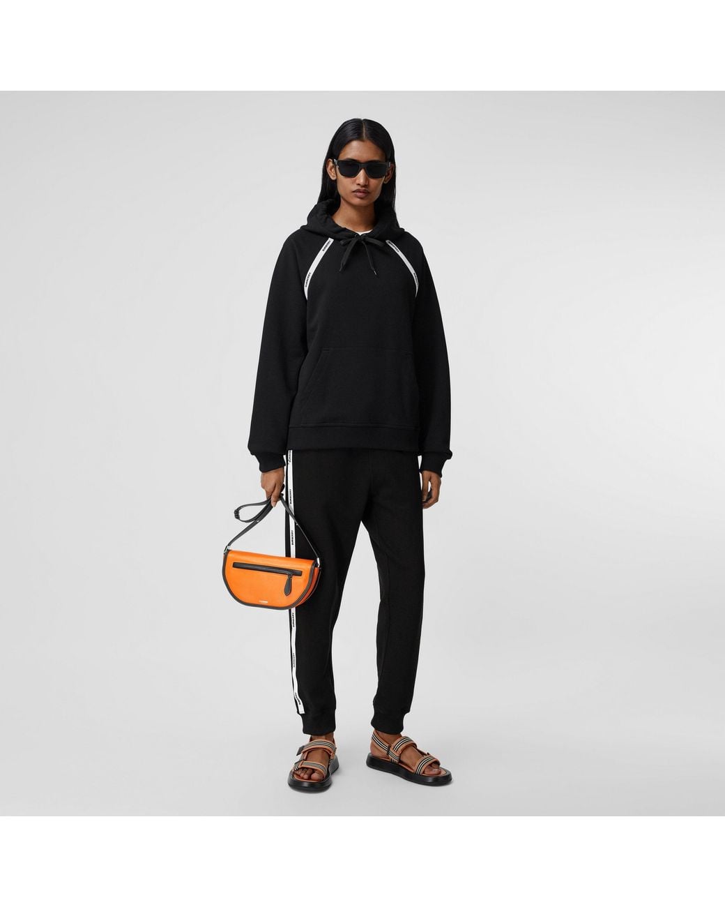 Burberry Black Logo-Tape Track Pants