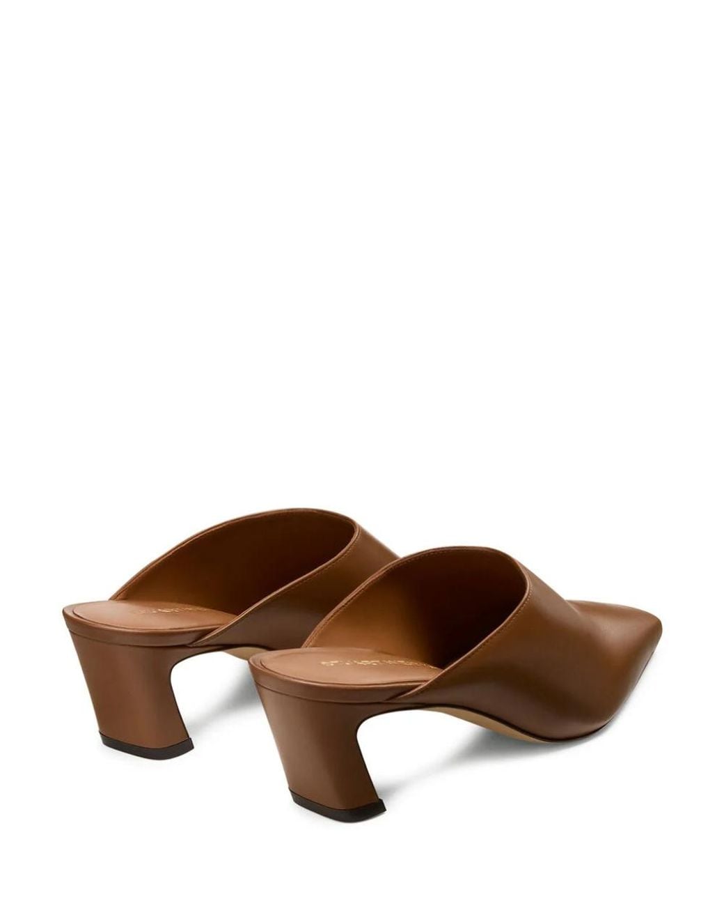 Stuart Weitzman Brown Stassi Mule 50