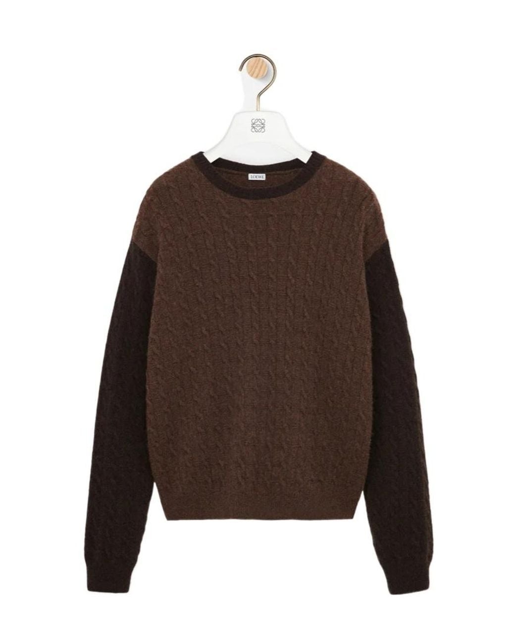 Loewe Brown Crew-Neck Sweater for men