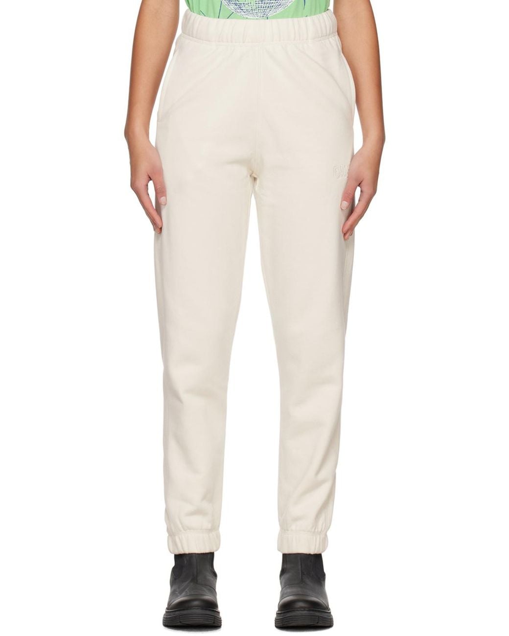 Ganni Natural Software Isoli Elasticated Pants