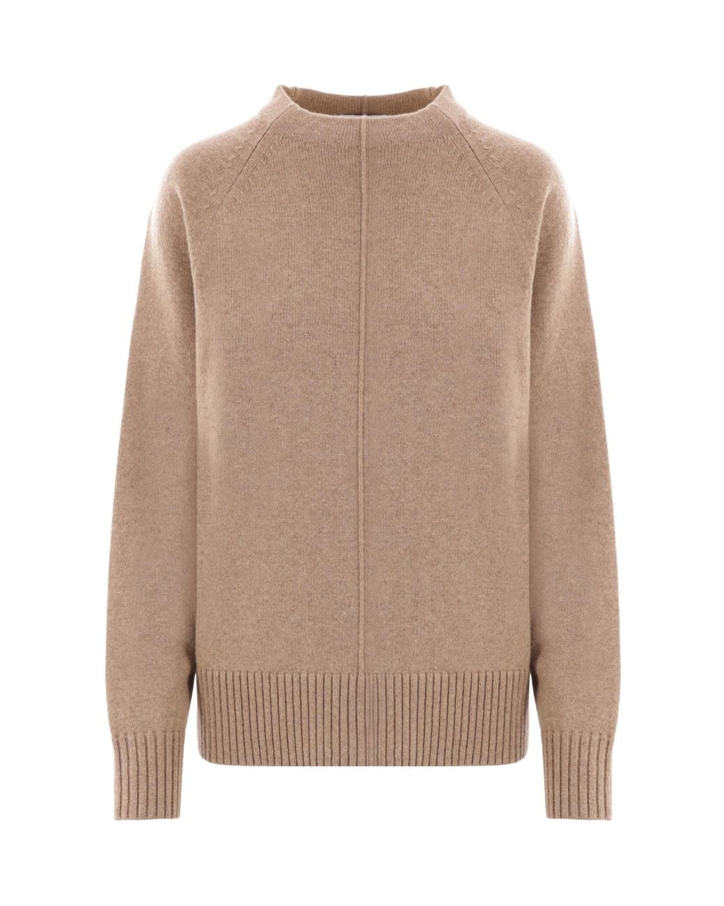 Max Mara Brown Crewneck Long-Sleeved Jumper