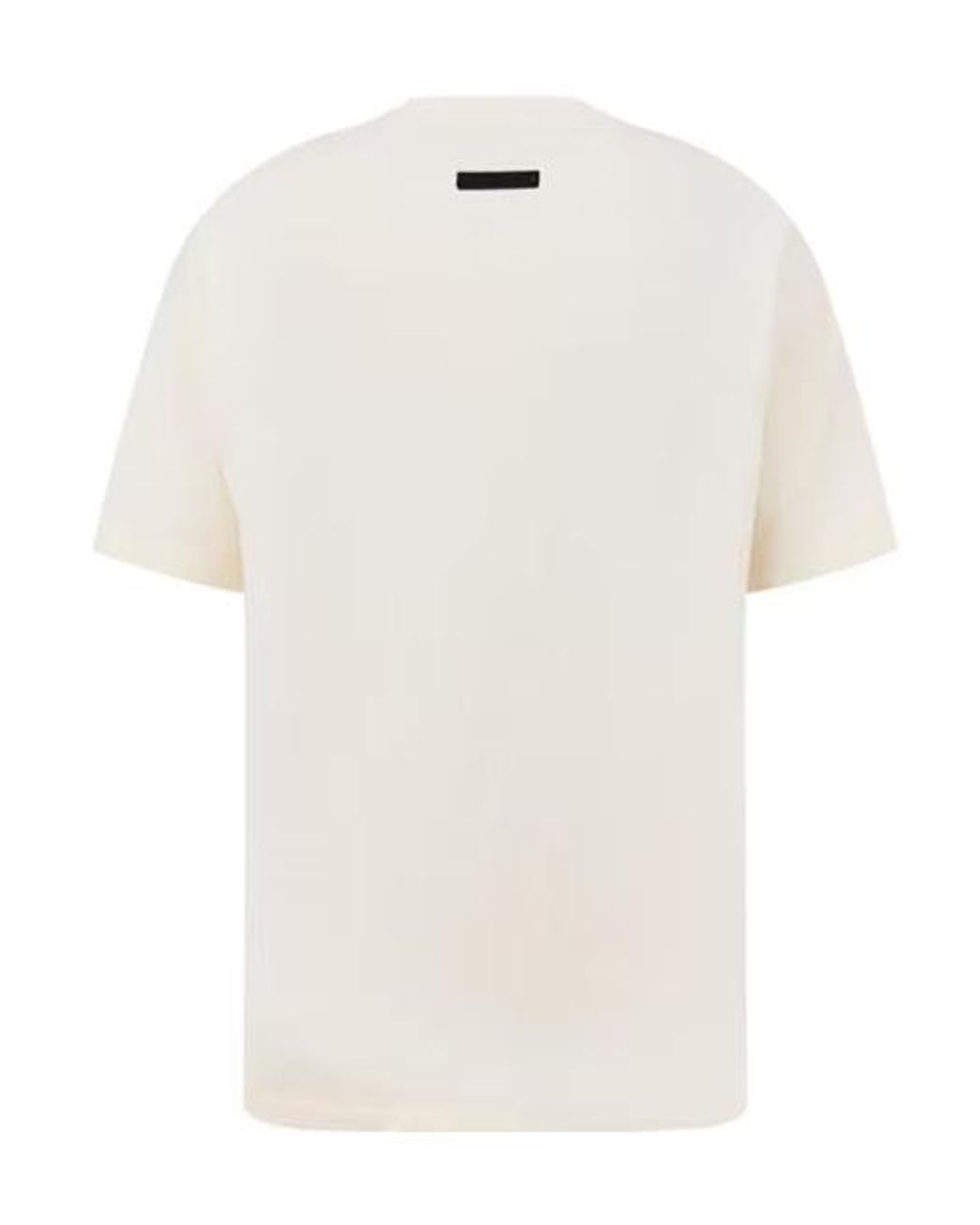 Fear Of God White Round-Neck Logo T-Shirt for men