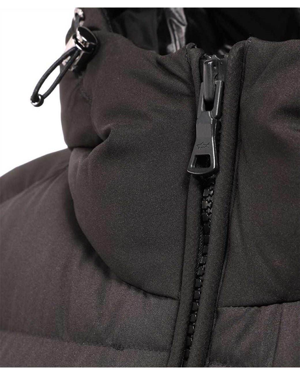 Paul & Shark Black Long-Sleeved Down Jacket for men