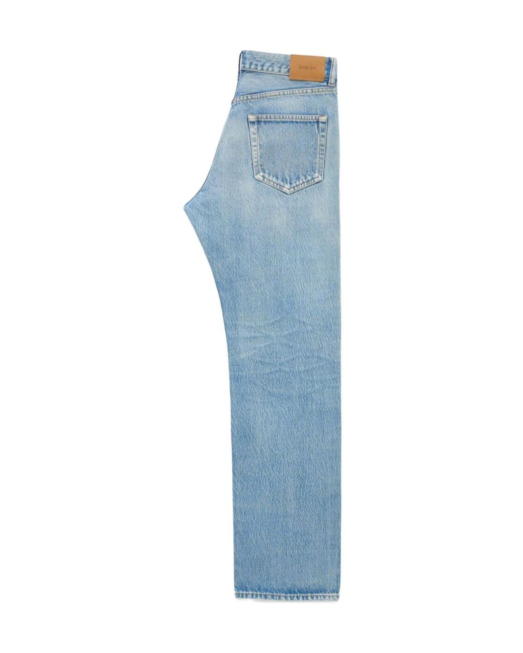 Saint Laurent Blue Loose-Fit Mid-Rise Jeans for men