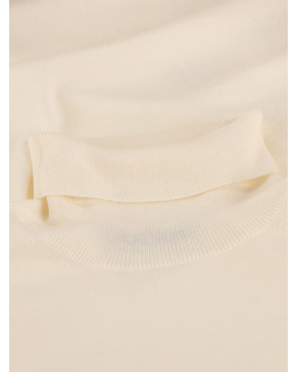 Tagliatore White Miles Mock-Neck Knitted Sweater for men