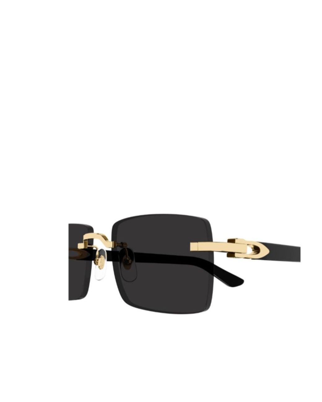 Cartier White Rectangle Sunglasses for men