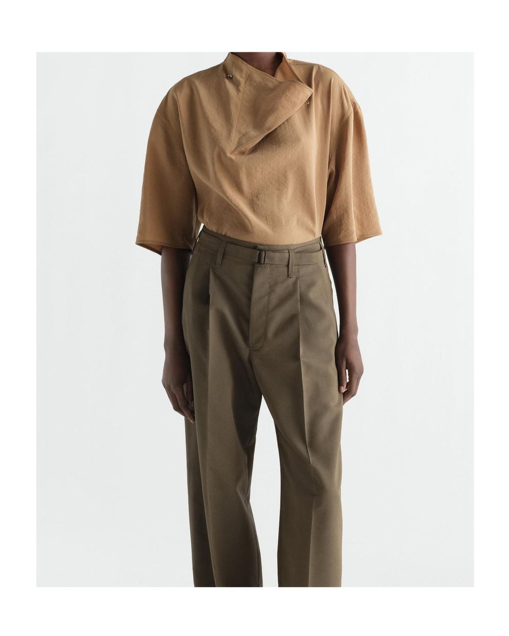 Lemaire Natural Soft Collar Top