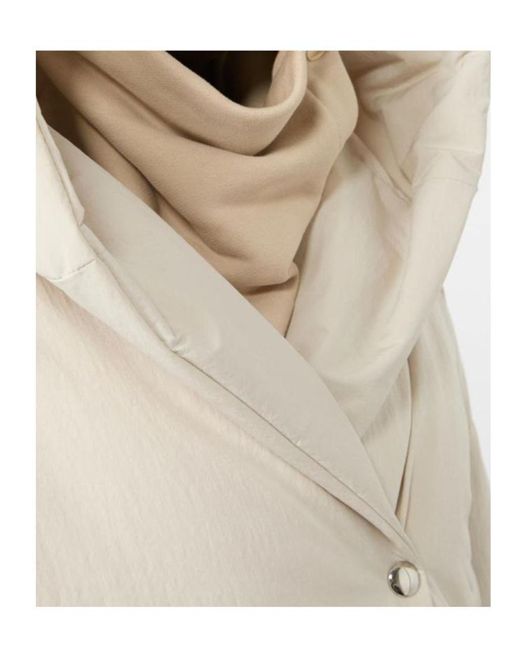 Sportmax Natural Spxvodka Cropped Down Coat