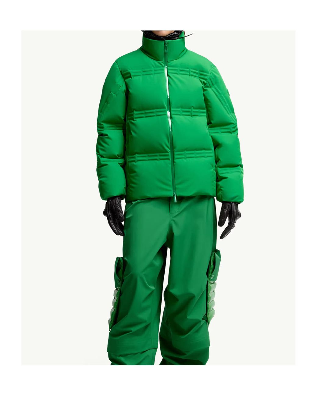 Moncler Green X Asap Rocky Rally Short Down Jacket for men