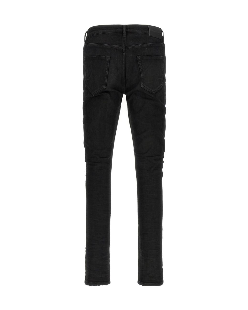 Purple Brand Black Belt Loop Jeans for men