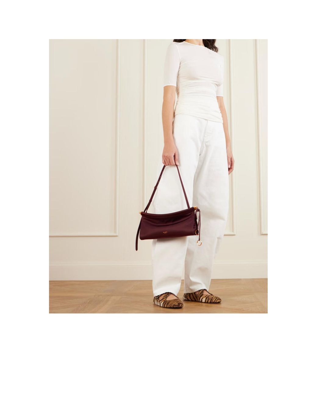 Alaïa Purple Alaïa Le Click East West Medium Bag